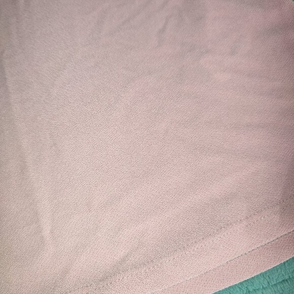 NEW - A Love Story Top Blouse Bridal Rose Pink Size M Roses on Sleeve Shirt - Picture 8 of 13